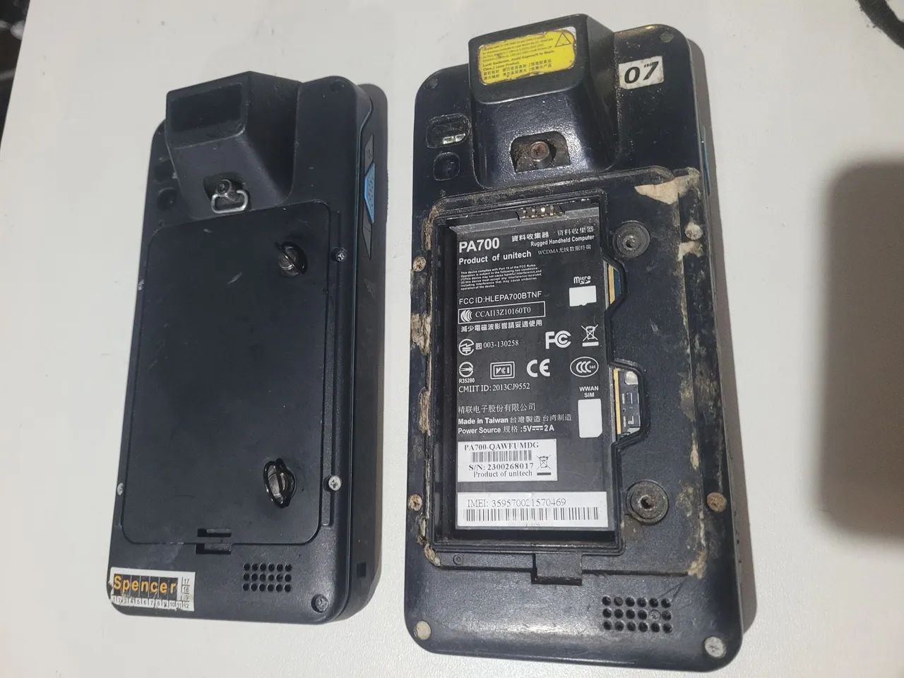 2 celular unitech pa700 sem bateria sem teste no estado telas sem trincas - Foto 3