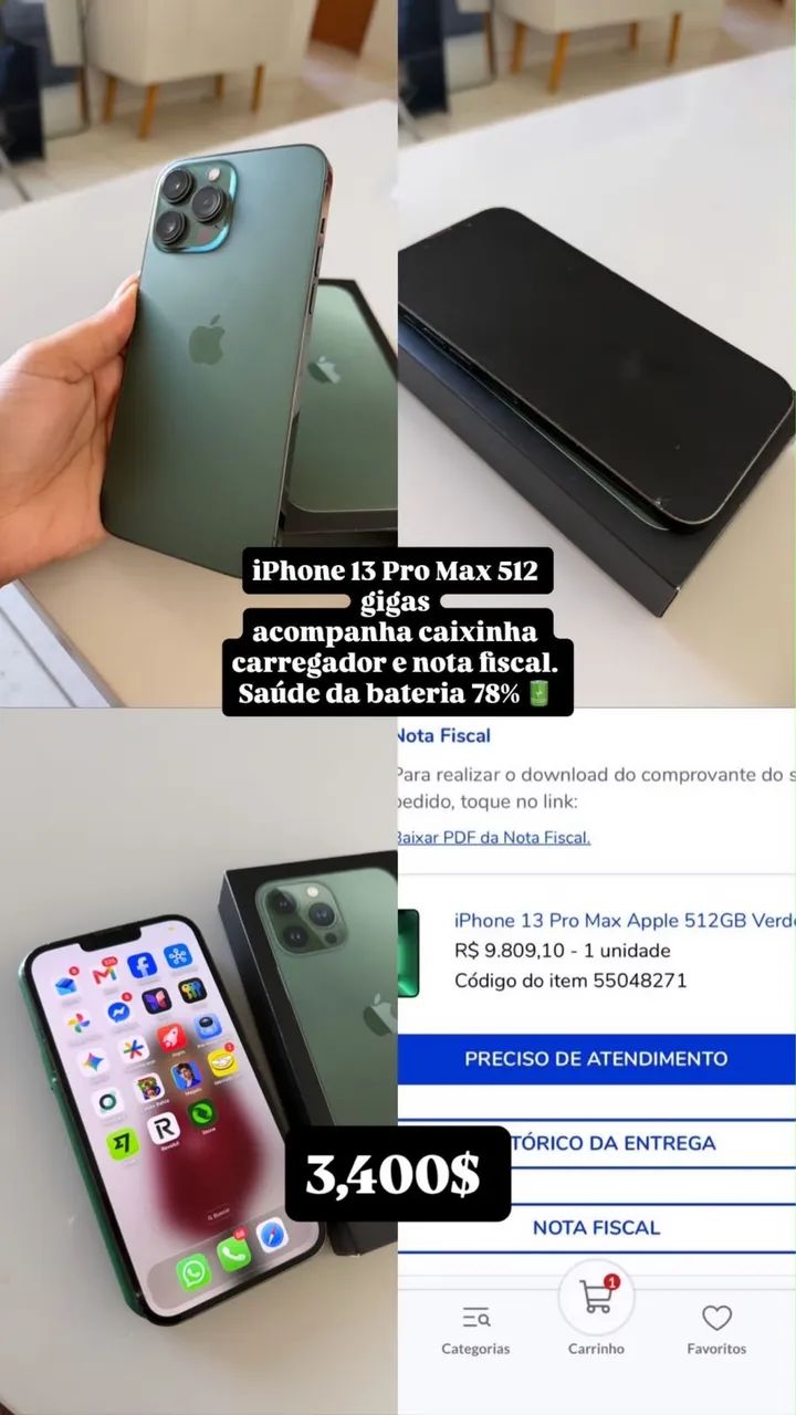Iphone 13 pro max 512 gb