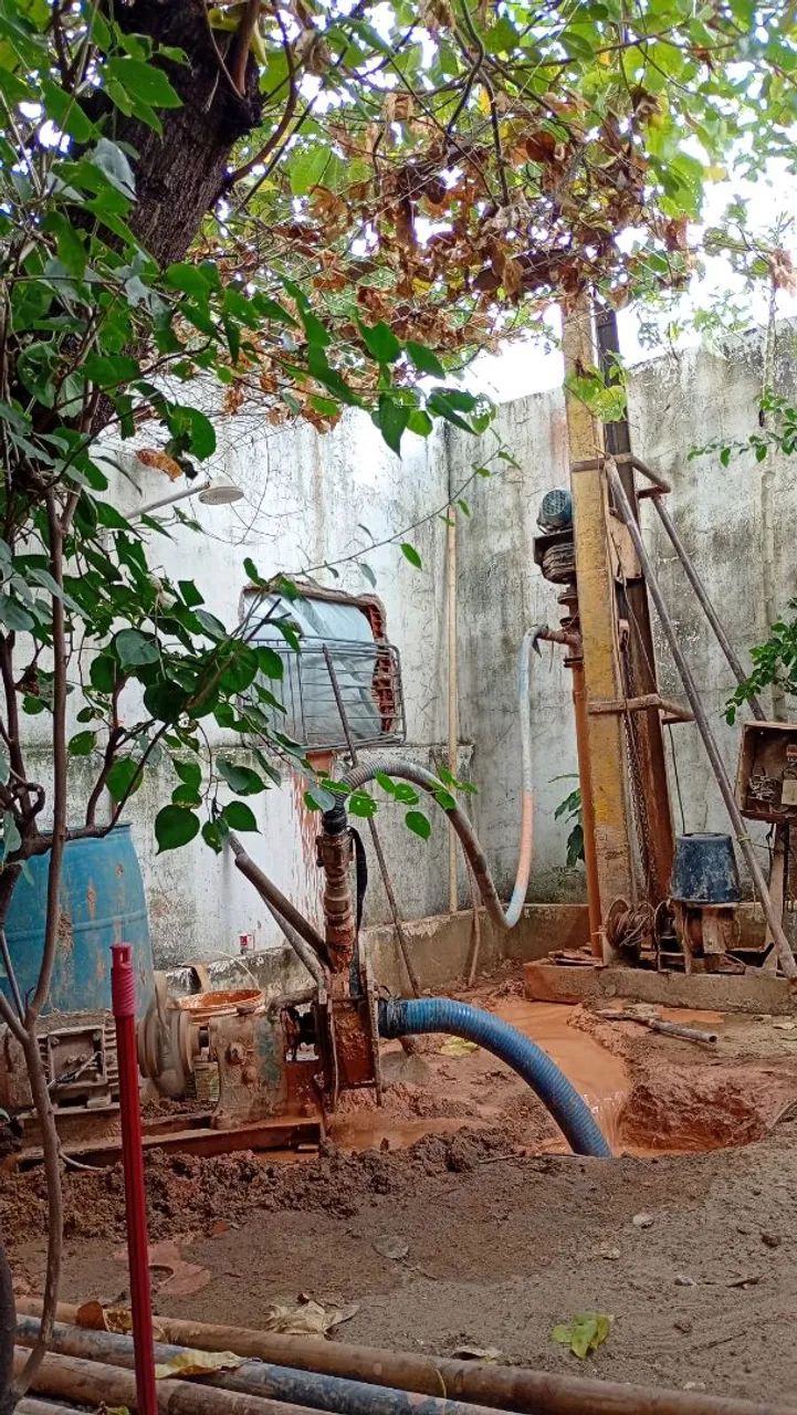 Limpeza perfuração de poços profundo artesianos 