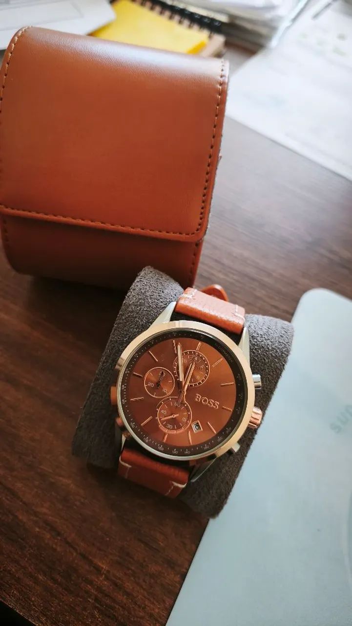 VENDO OU TROCO RELÓGIO HUGO BOSS LINDÍSSIMO  - Foto 2