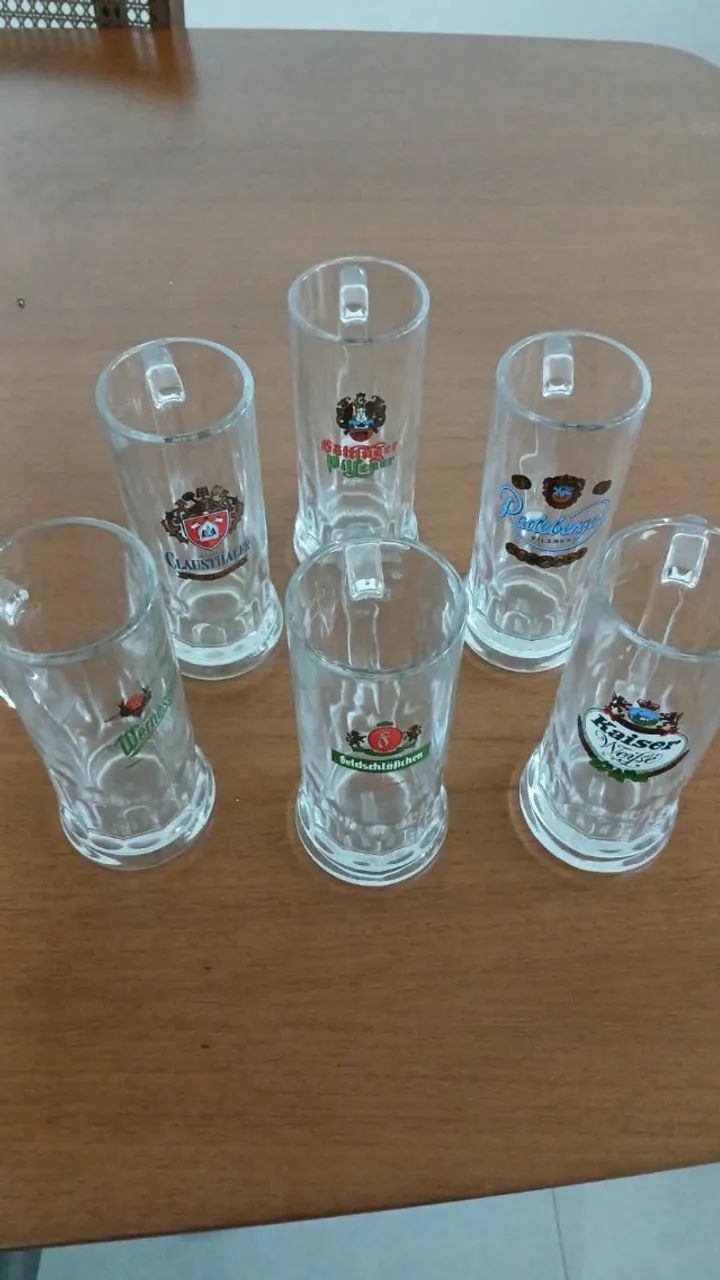 6 canecas de chopp colecionáveis - sem uso!  - Foto 3