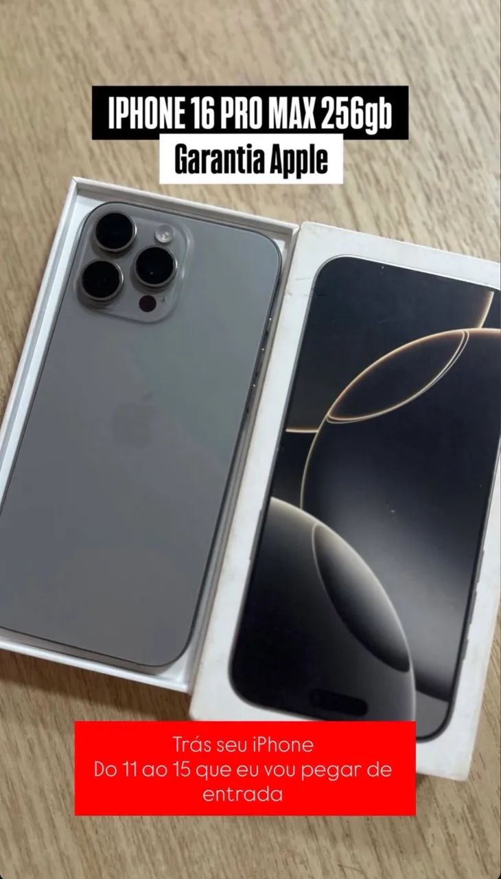 iPhone 16 Pro Max Titânio Natural  - Foto 3