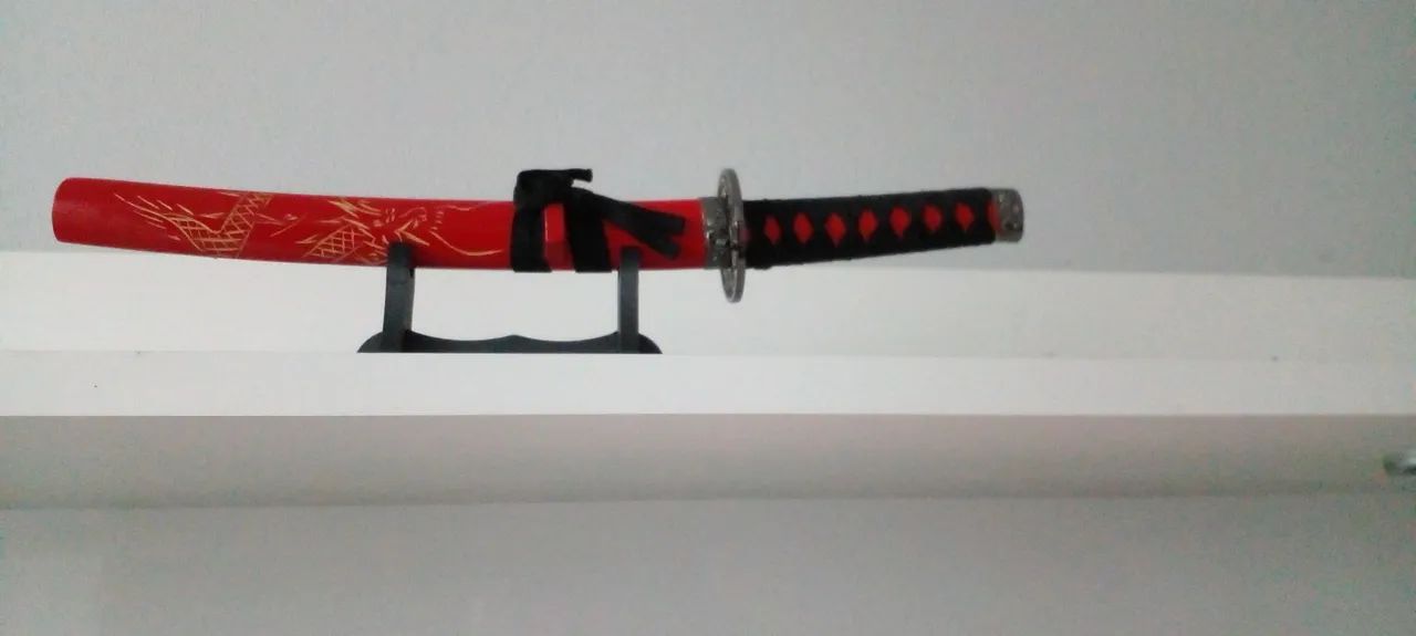 Espada tanto samurai de decoração com bainha  - Foto 5