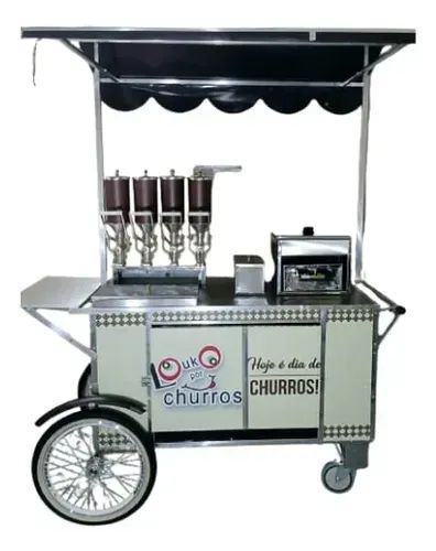 Carrinho de churros novo direto da fábrica carro gourmet em promoção - Foto 5
