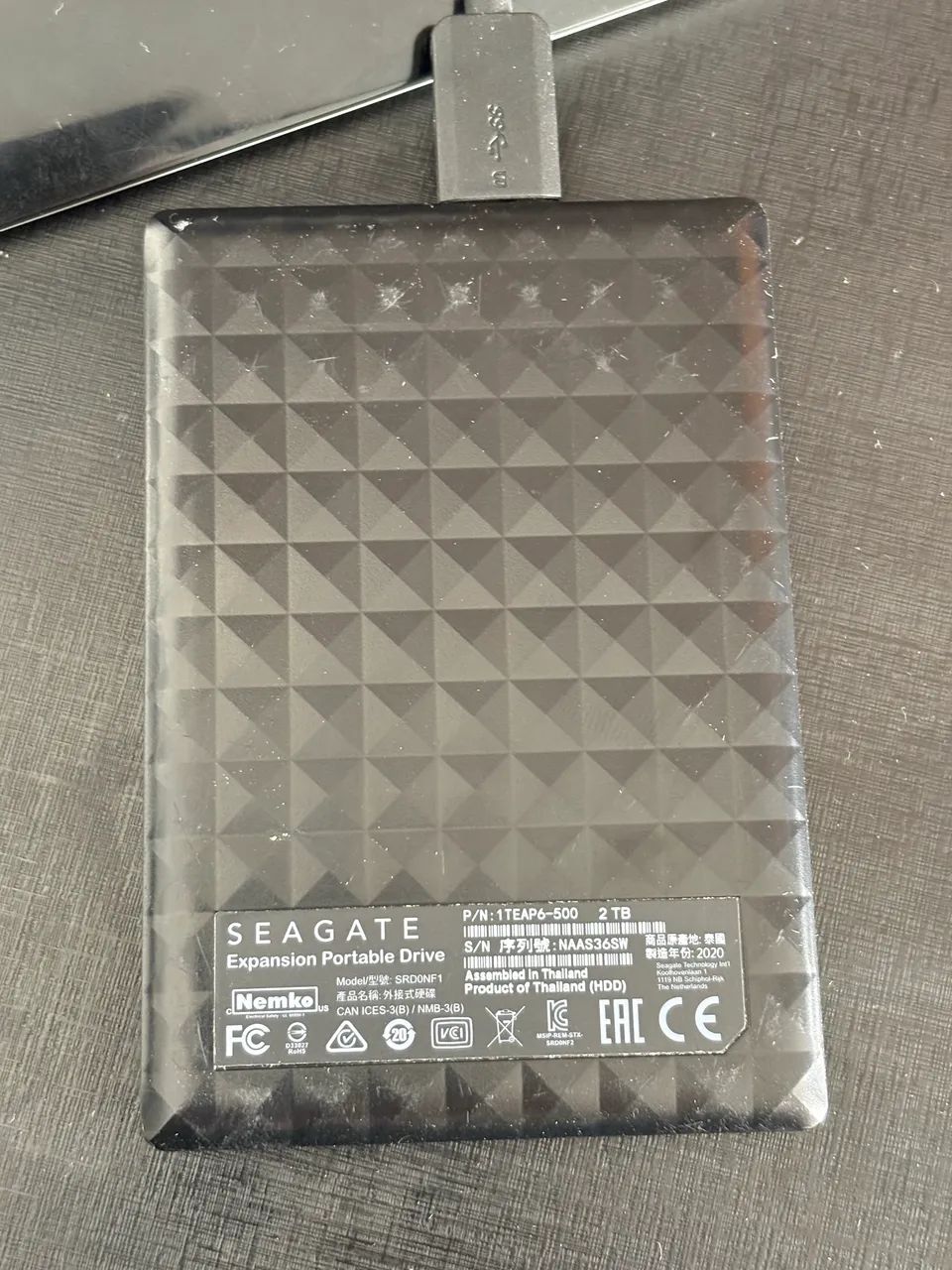 Hd Externo Seagate Expansion 2tb Portátil Usb 3.0 - Armazenamento