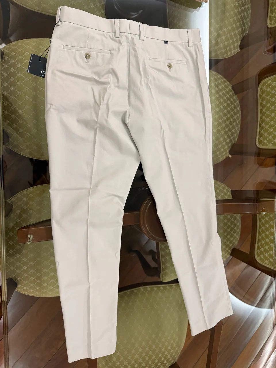 Calça de Alfaiataria Aramis. Original. Caqui. Nova.  - Foto 3
