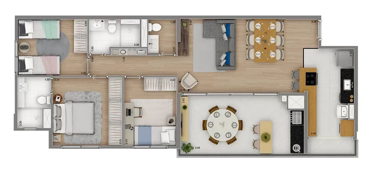 PLANTA 94m²