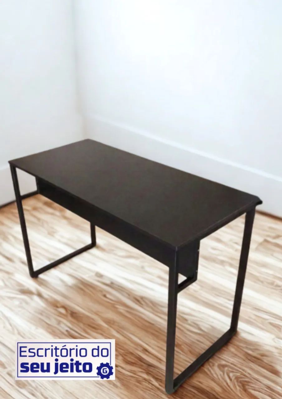 Escrivaninha REFORÇADA 1,1m Mesa NOVA Multiuso Notebook de Escritório Gamer Birô Office - Foto 2