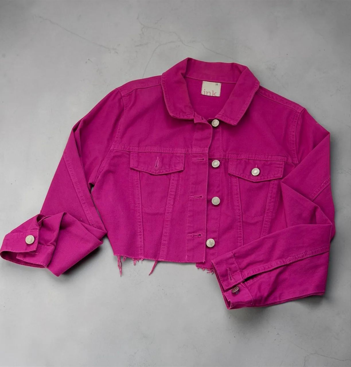 Jaqueta jeans rosa  - Foto 3