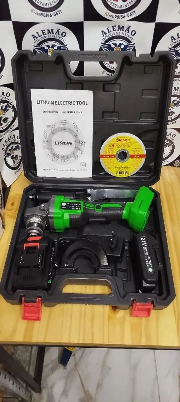 Lixadeira 2 baterias 