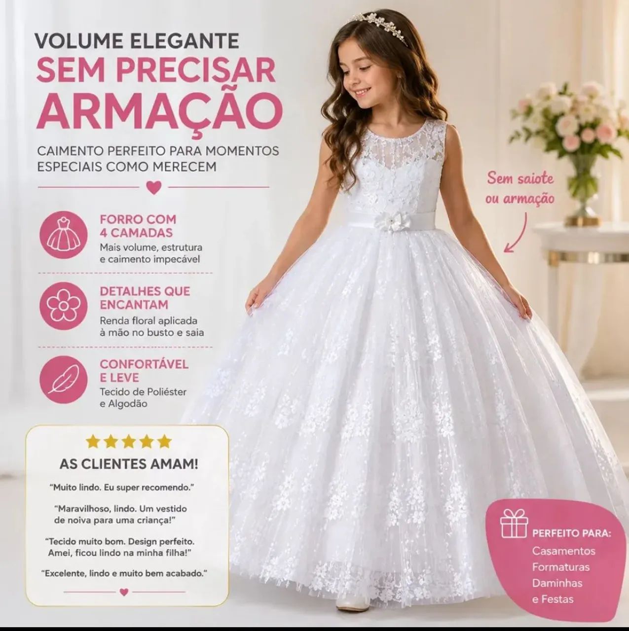 Vende-Se Vestido de florista/Dama - Foto 2