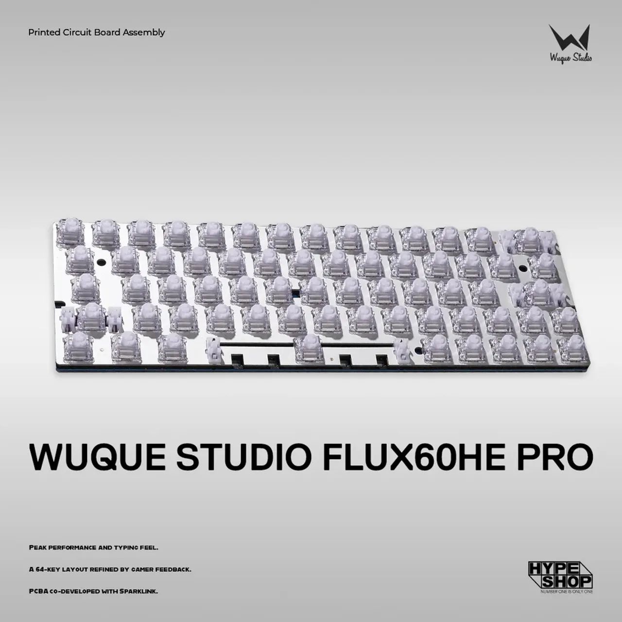PCB Wuque Studio Flux60HE (Baobao60) Magnética