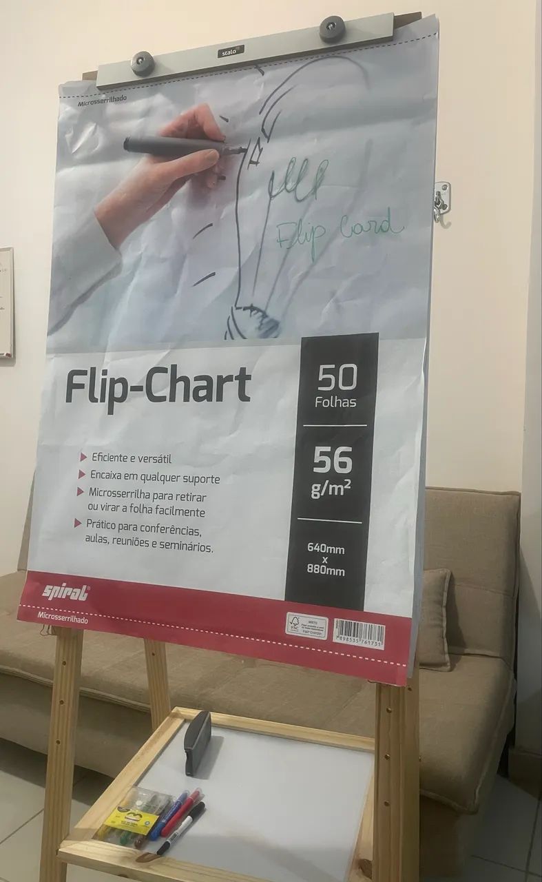 Cavalete Flip-Chart com Quadro Branco - Foto 4