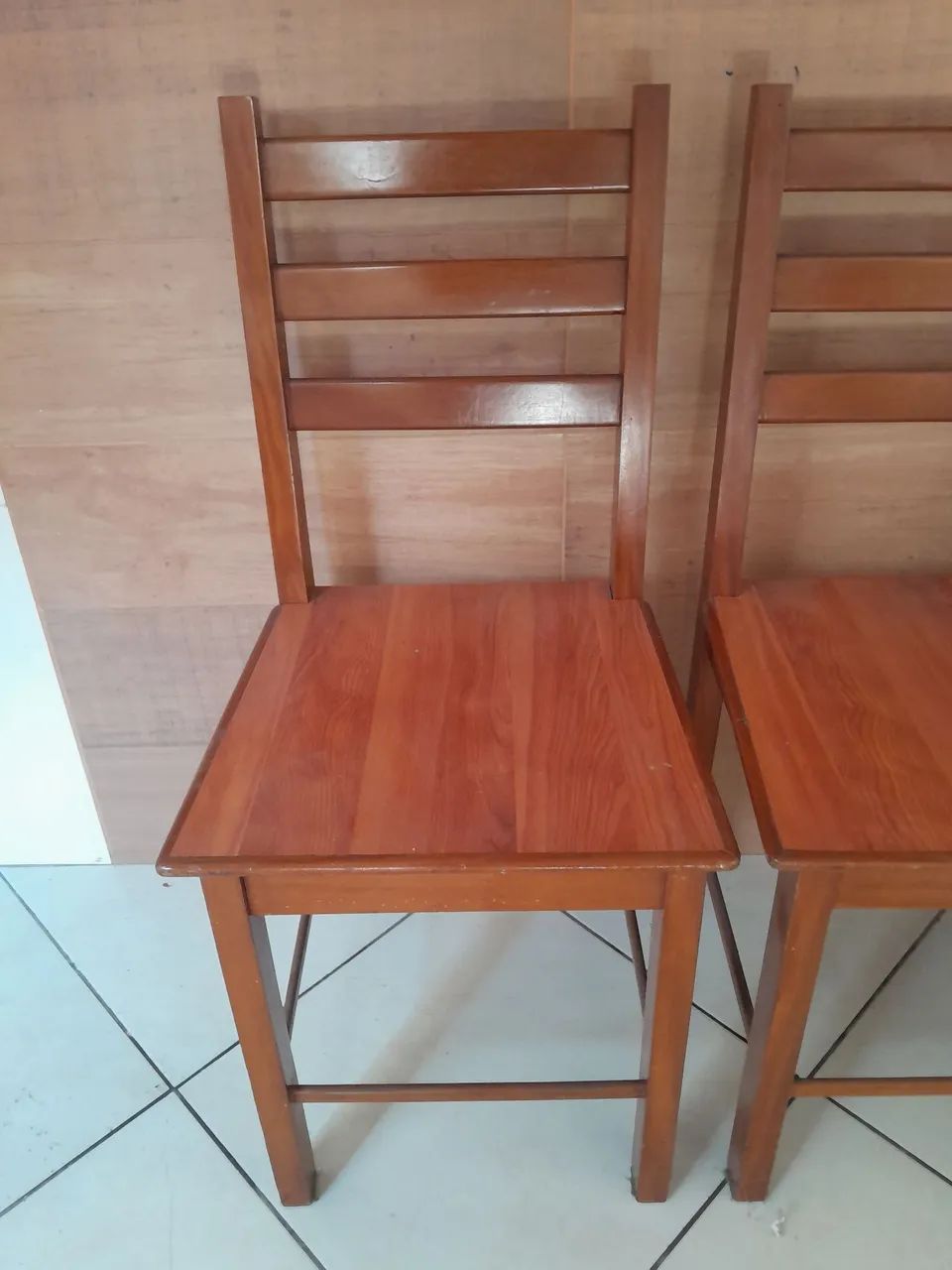 Vendo 4 cadeiras de madeiras rústicas  - Foto 5