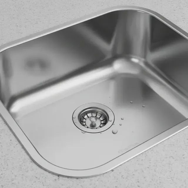 CUBA GUELPLUS INOX N3 40X35X14CM SEM POLIMENTO FURO 3.1/2 - Foto 3