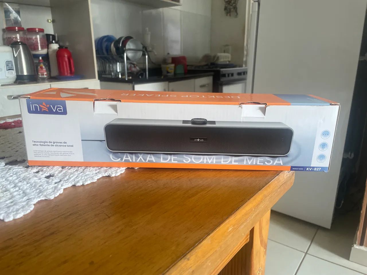 Caixa de som de mesa pra computador 