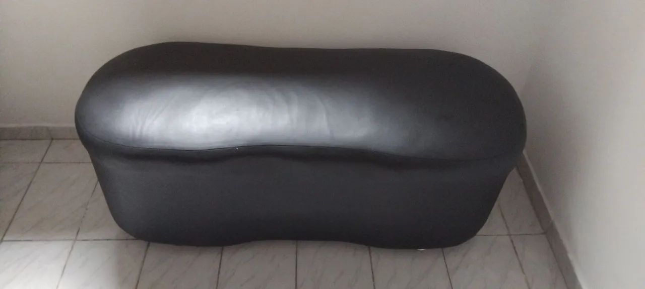 Puff 2 lugares preto