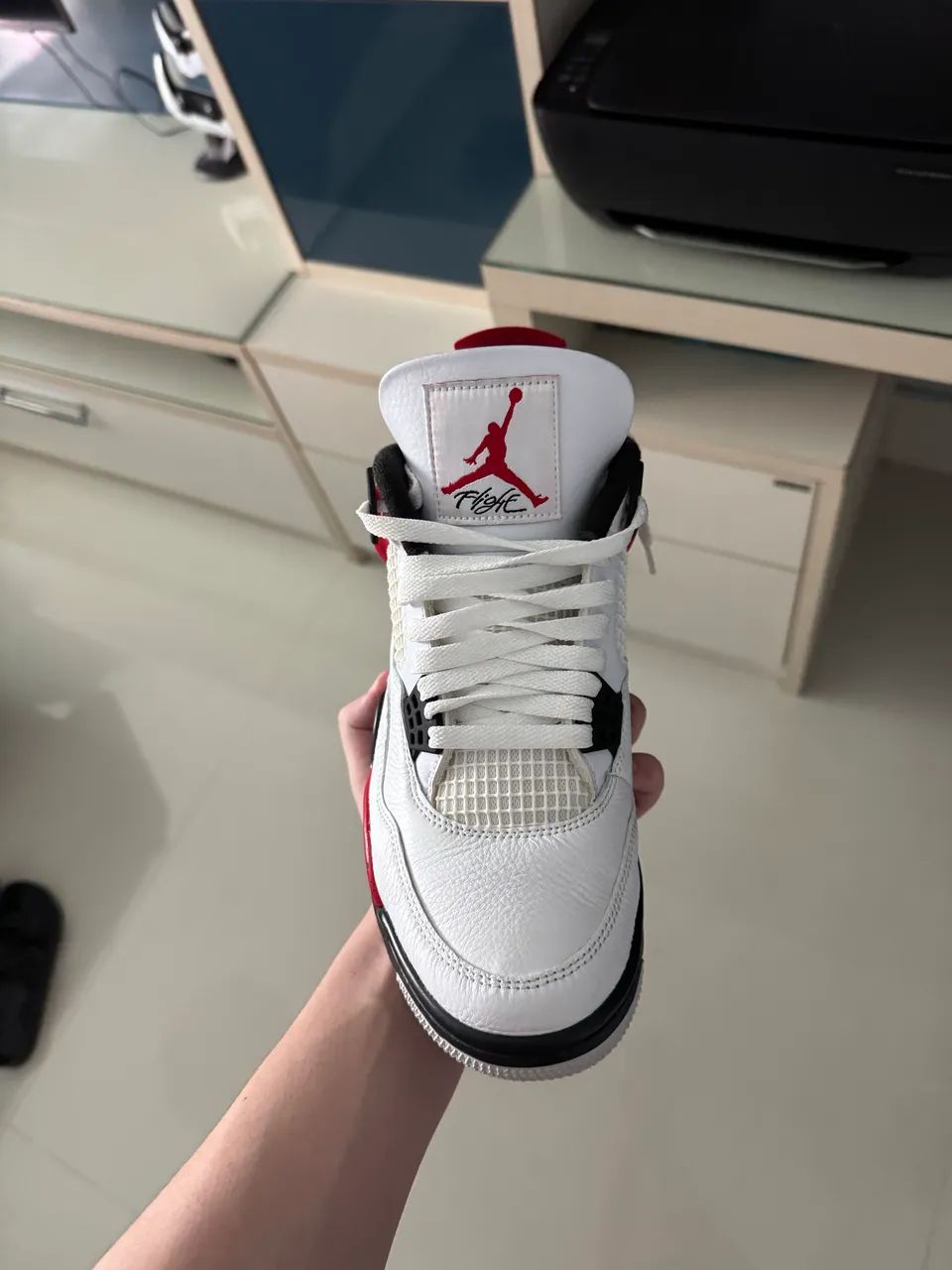 Air Jordan 4 Retrô Red Cement - Foto 3