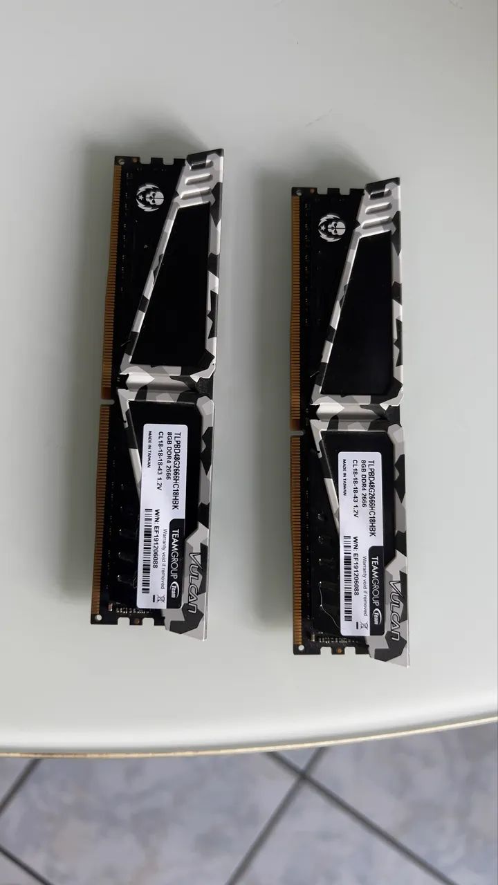 2 MEMÓRIAS T-FORCE VULCAN 