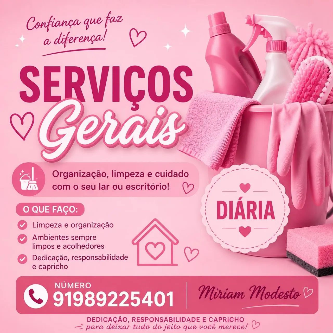 Serviços gerais - diária 