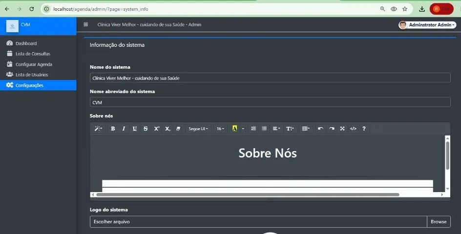 Sistema de agenda para clínicas em PHP 8.2 e Mysql - Foto 5