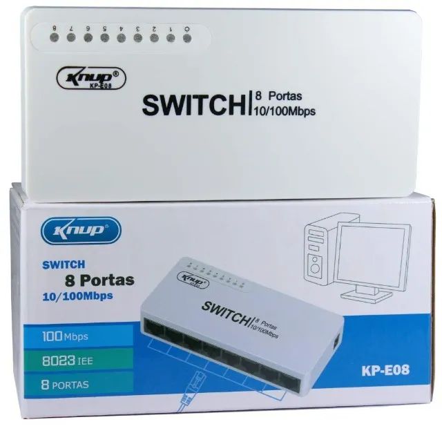 Switch 8 Portas (Novo)