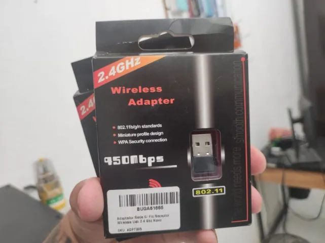 Adaptador Wi-fi para PC - Novo - Foto 3