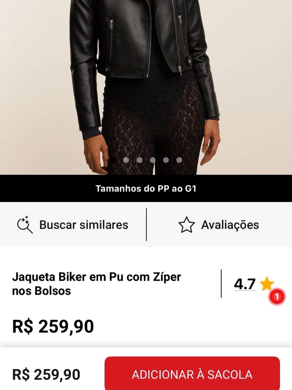 Jaqueta de couro Renner  - Foto 3