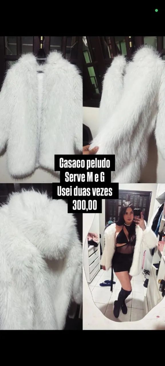 Casaco pelo tamanho M/G