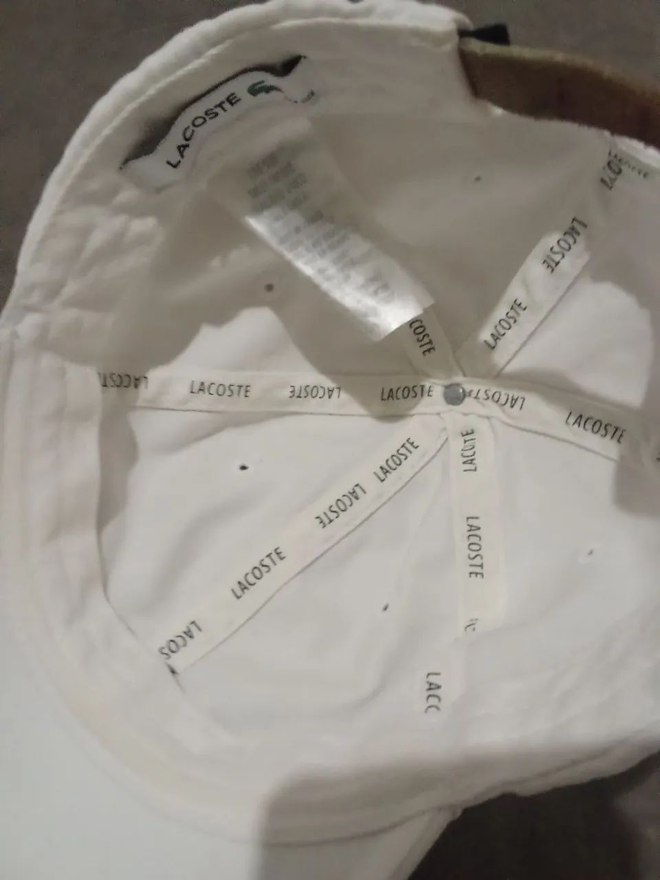 BONÉ LACOSTE ORIGINAL BRANCO  - Foto 4
