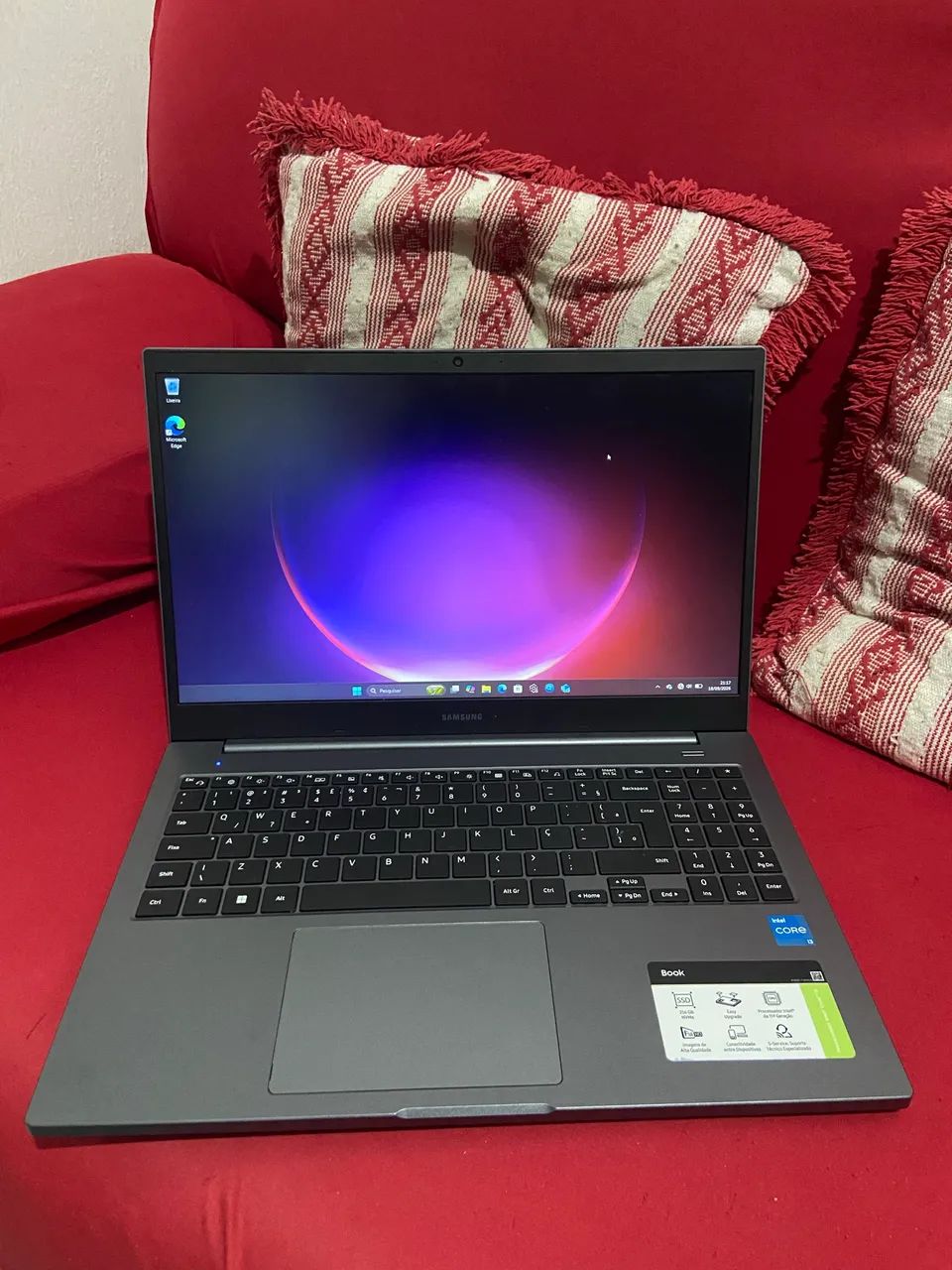 Notebook Samsung book i3 11ª geração ssd nvme 256gb - Foto 3