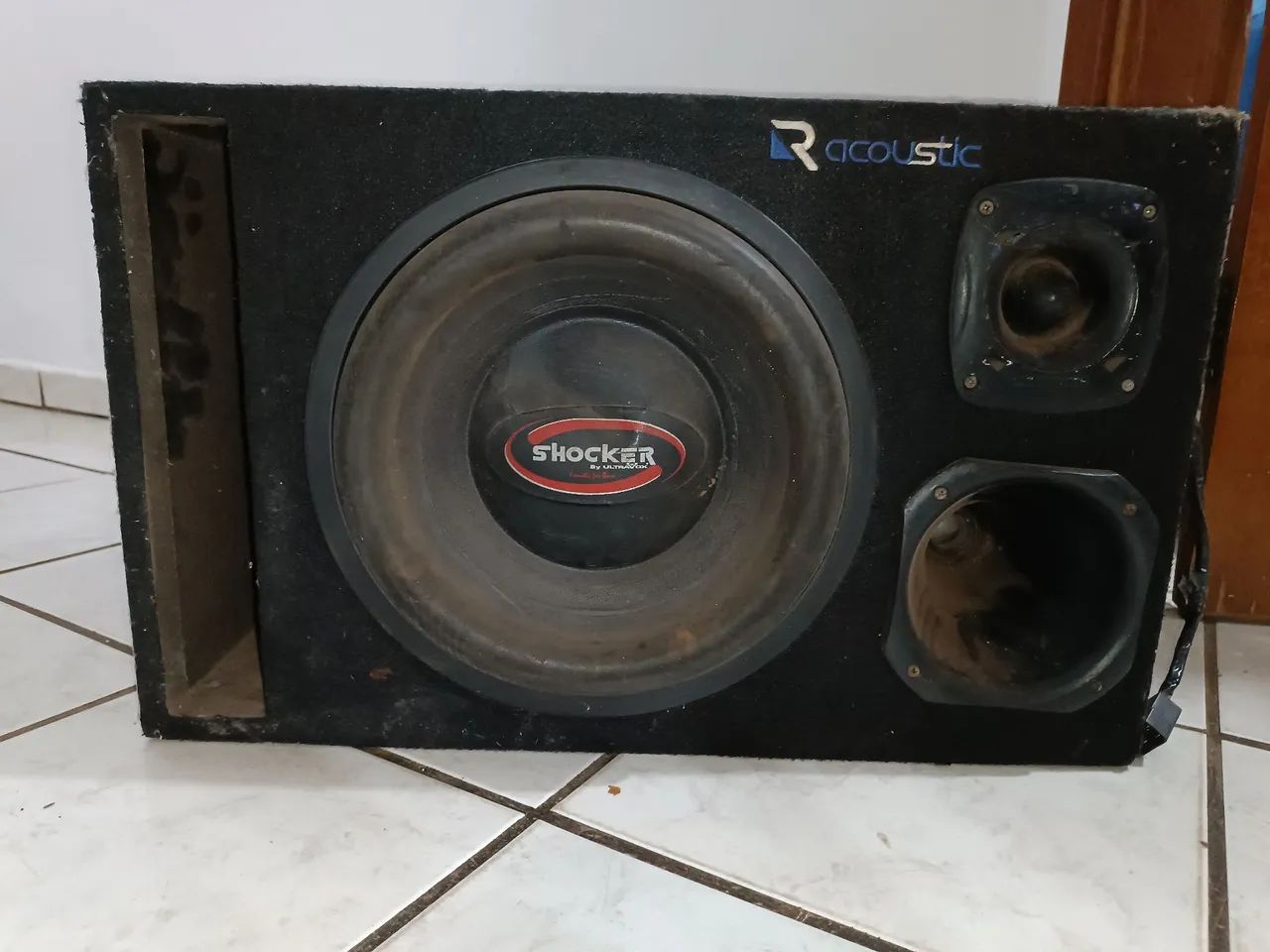 Caixa de Som automotivo <br>Alto falante 10"<br>Corneta<br>Twitter - Foto 2