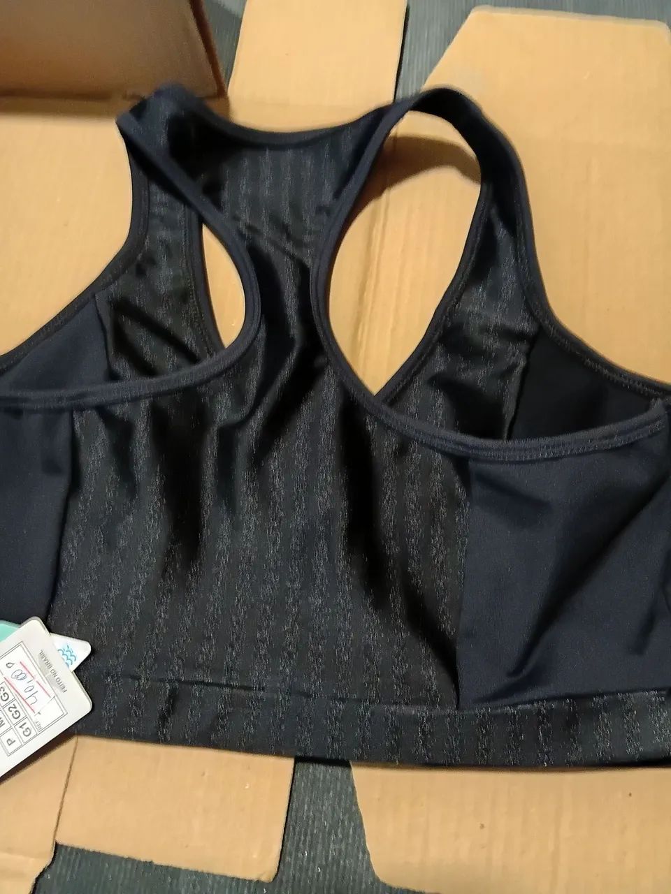Top preto de poliamida resistente  G