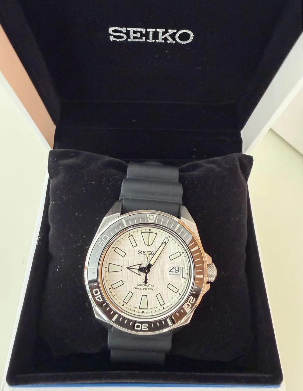 Relógio Seiko Prospex Automático Branco 43mm SRPE37 - Foto 2