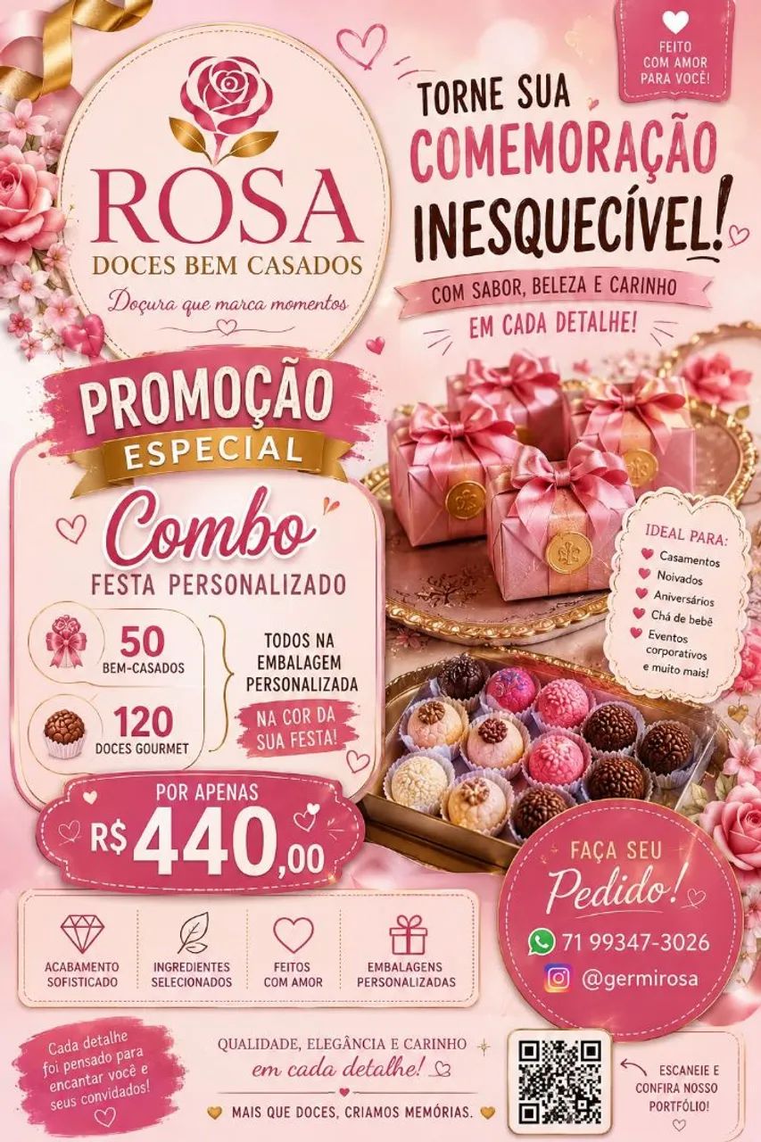 Bem casados e doces.ao