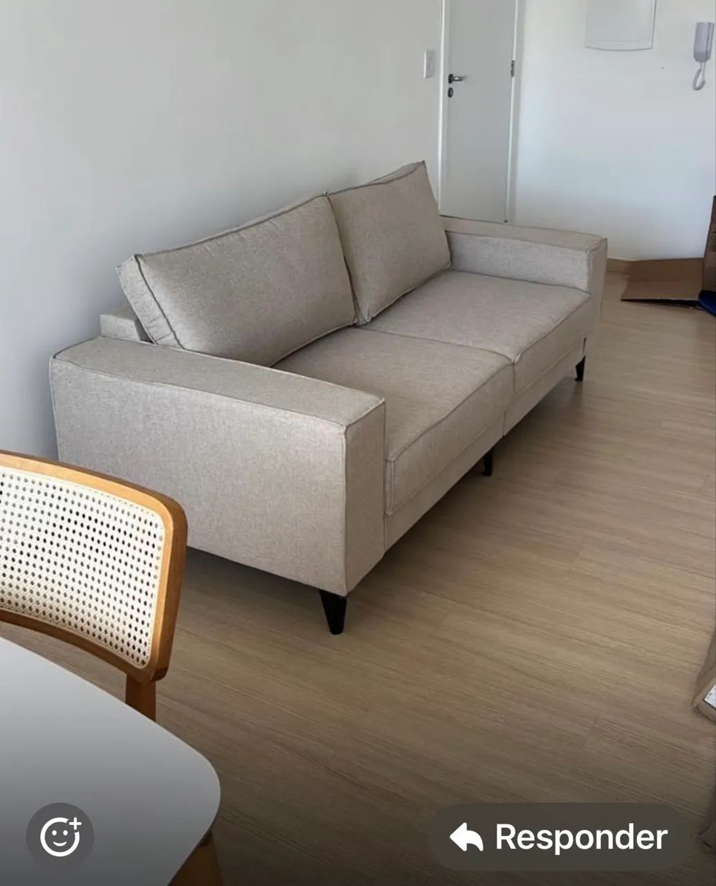 Vendo Sofá de Linho 2,20 m - Excelente Estado - Foto 2