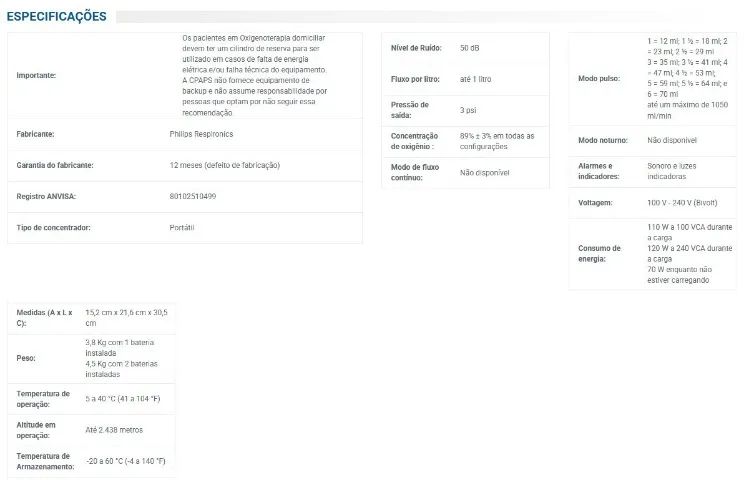 Concentrador de Oxigênio Portátil - Foto 5
