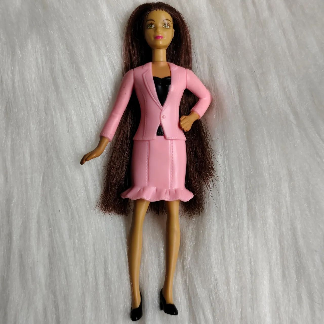 Mini Boneca Barbie Secretaria Mc Donald's 