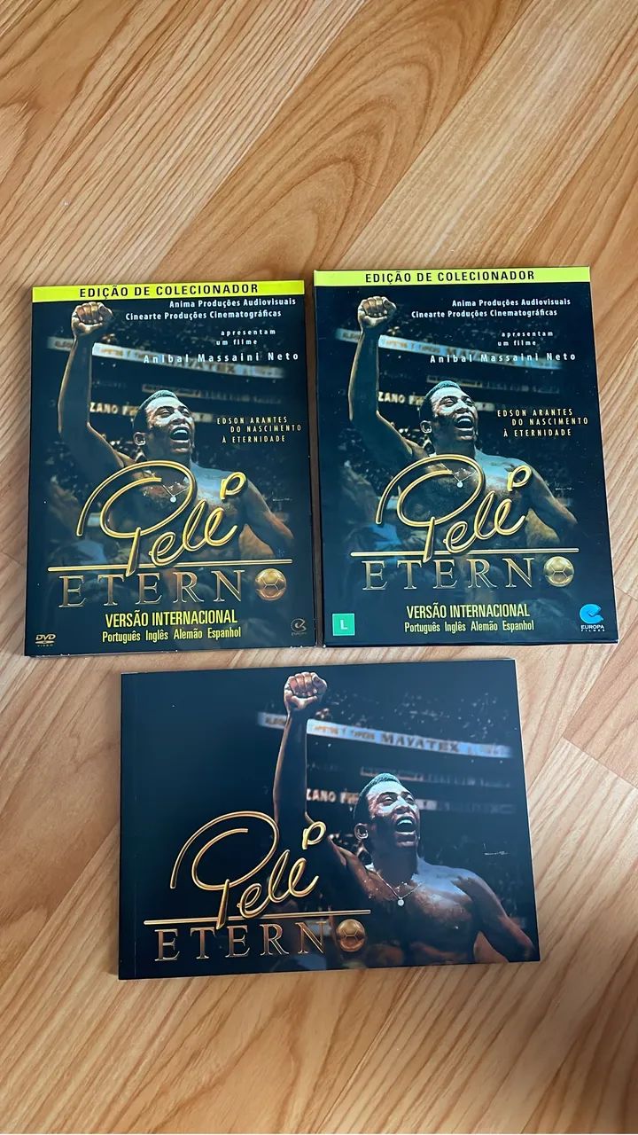 DVD PELÉ ETERNO EDIÇÃO DE COLECIONADOR com livro de fotos - Foto 2