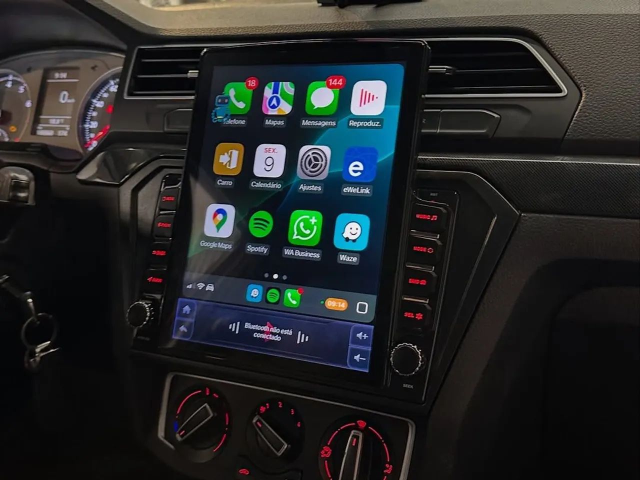 Multimídia Android tesla Gol G7 e G8 - Foto 4
