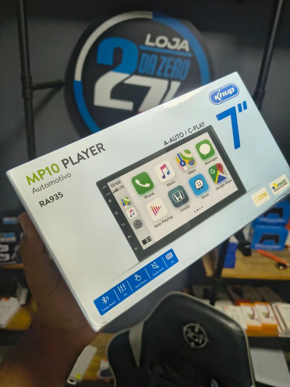 Central multimídia 7 pol 1 din Android auto Knup