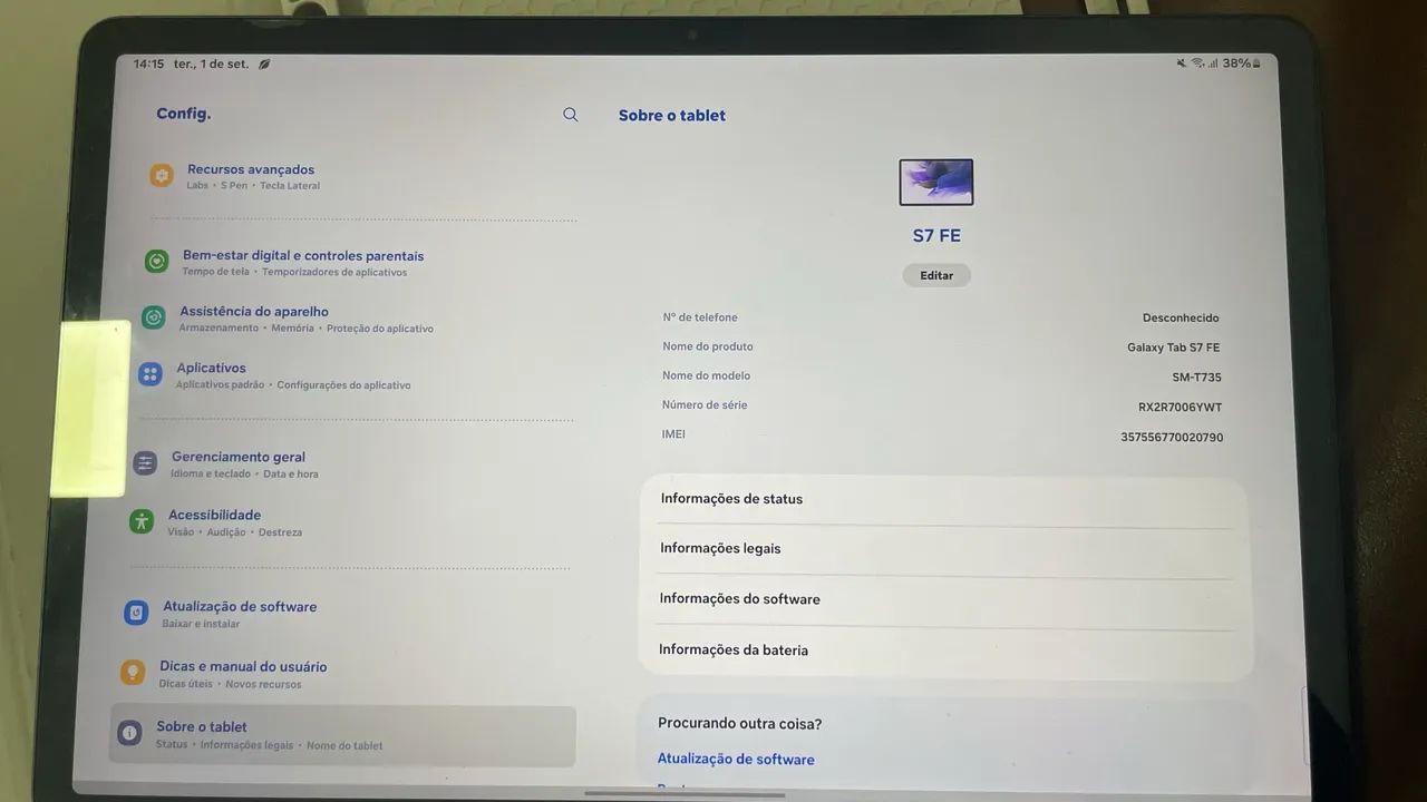 Tablet S7 FE 128gb