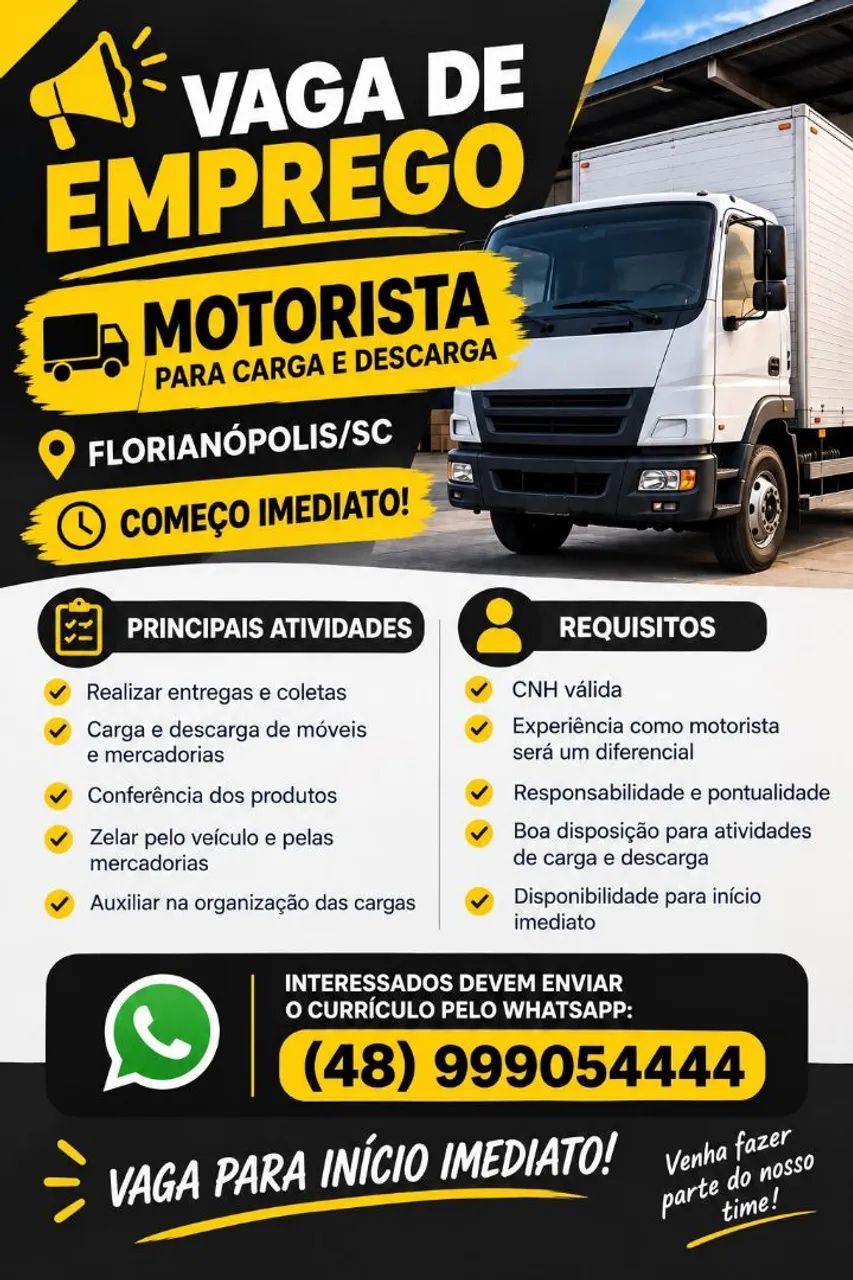 Motorista de loja de móveis 