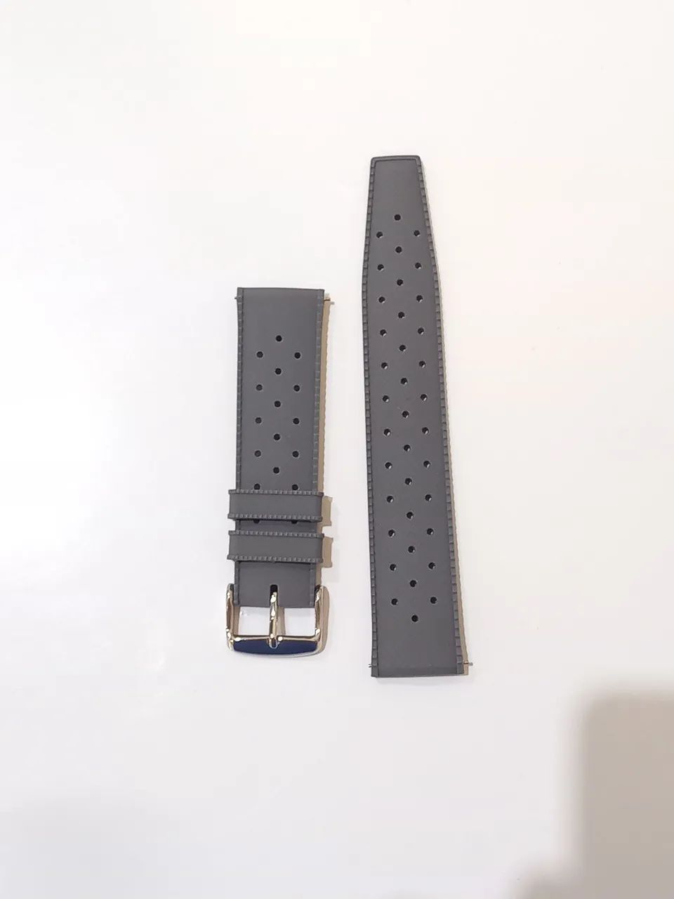 Pulseira Relógio Tropic Silicone engate rápido, cinza, 22mm.