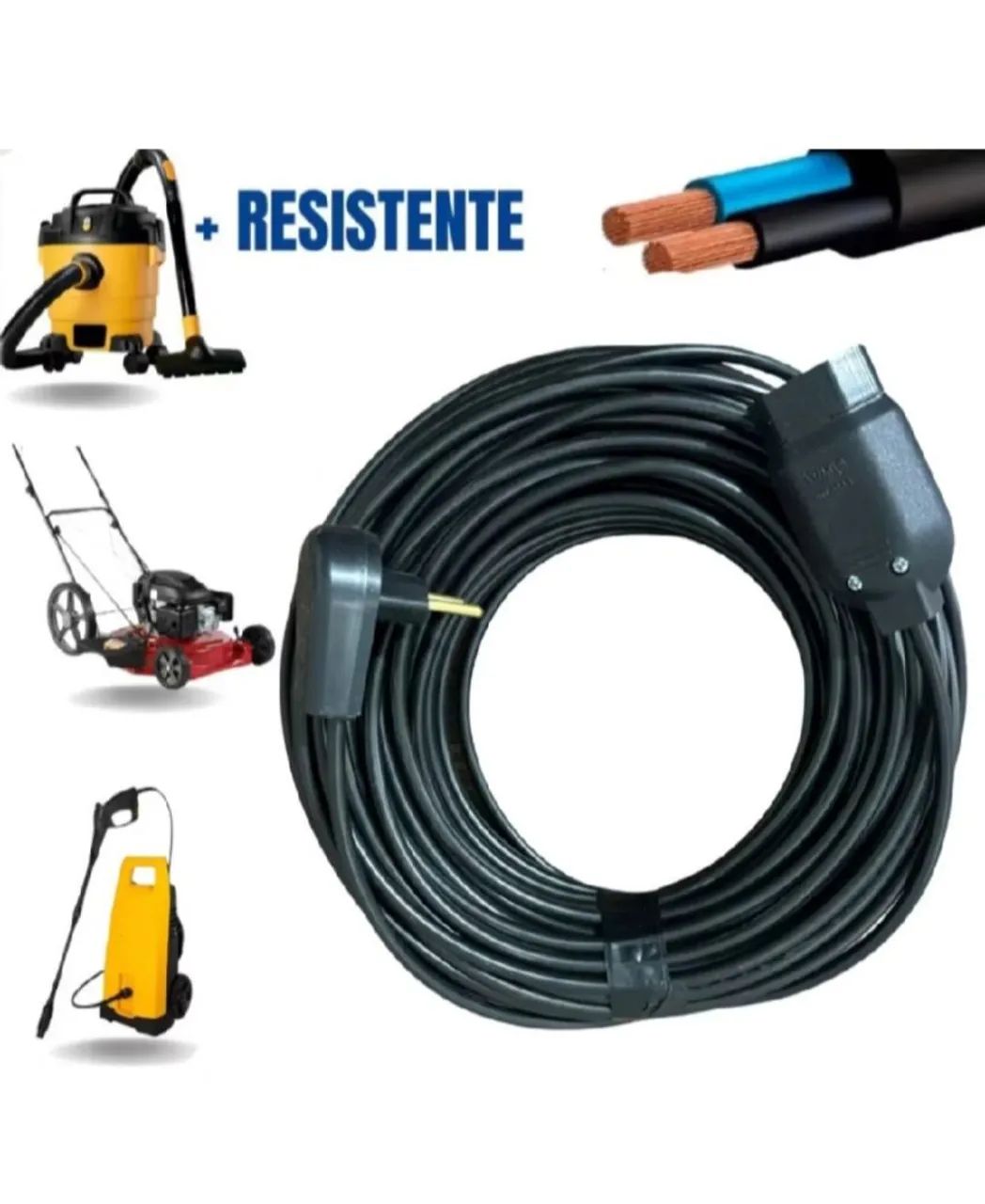 EXTENSÃO ELÉTRICA 20M CABO PP FIO 2X1 1