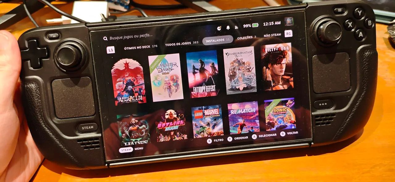 Steamdeck OLED 512gb - Bateria 100% + Capa protetora e película  - Foto 2