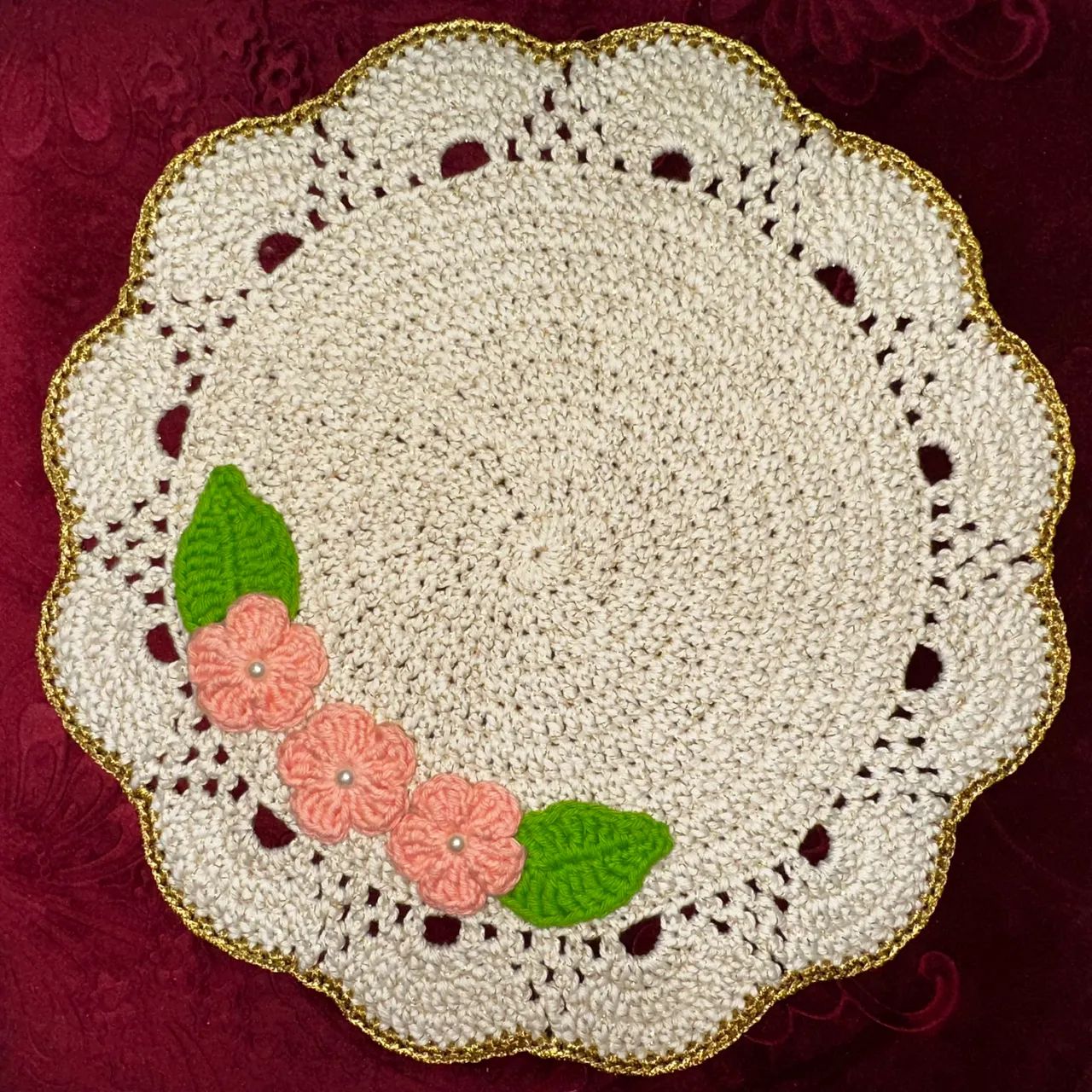 Jogo americano de crochê