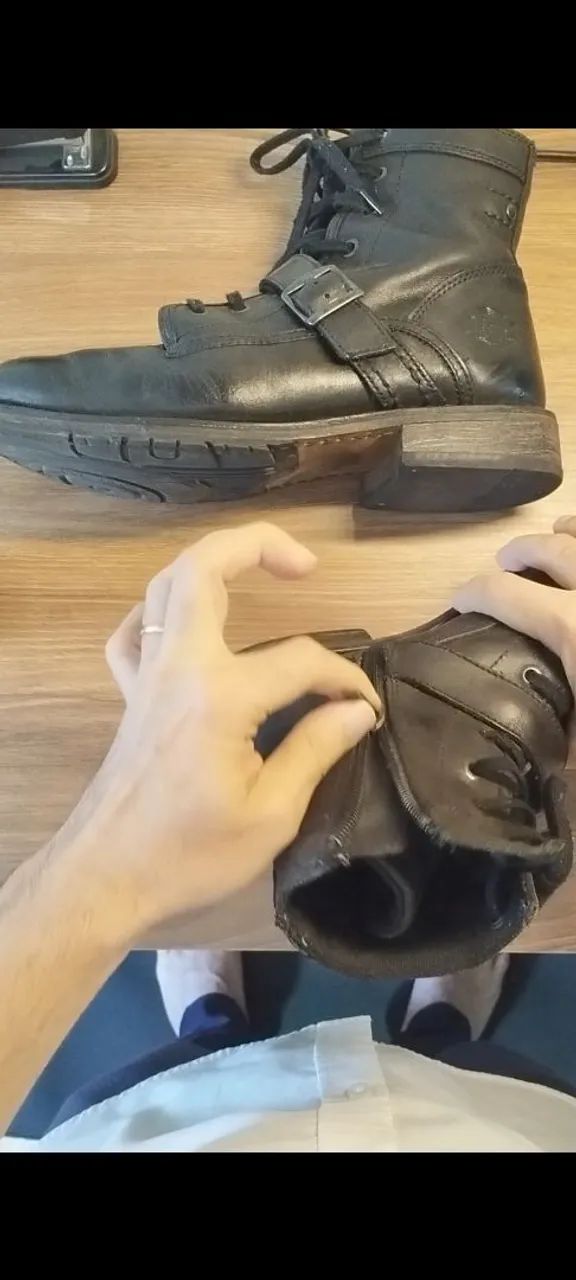 Bota de couro Harley-Davidson masc - Foto 3