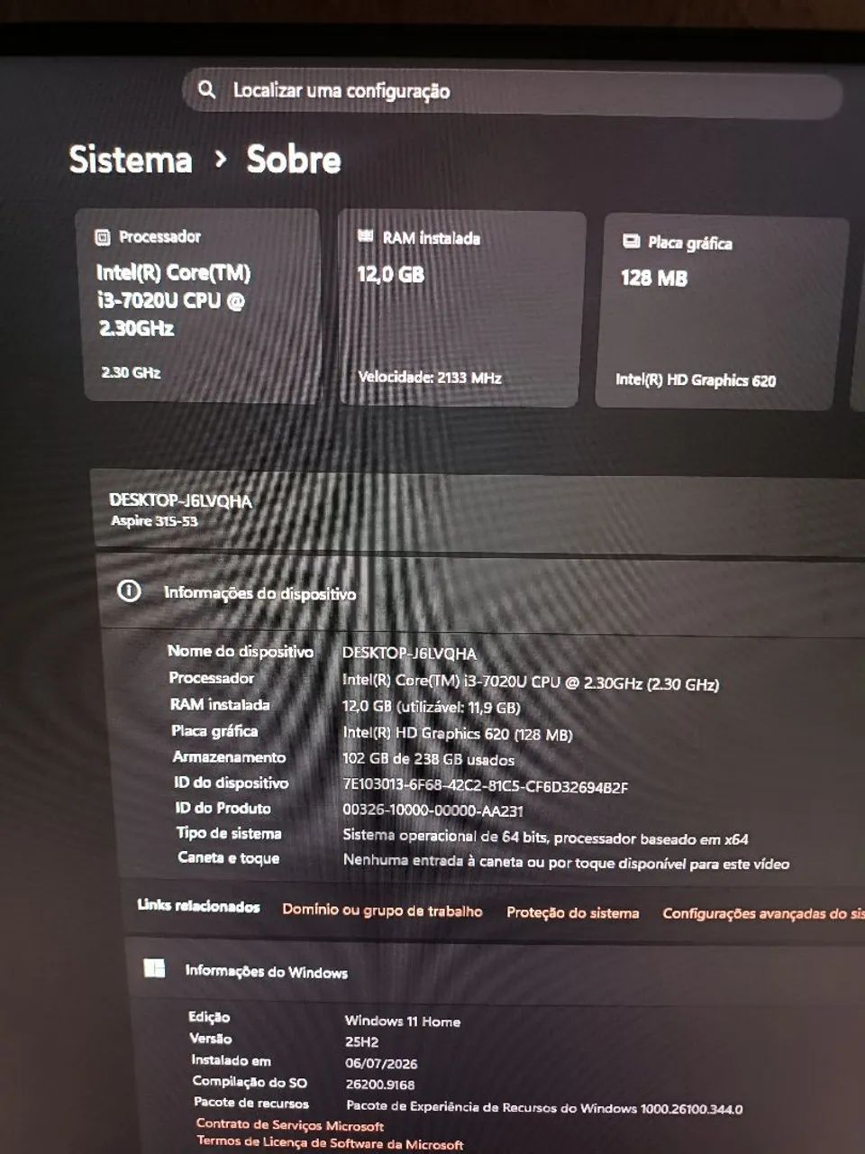 Notebook Acer Aspire 3, 12GB de RAM - Foto 3