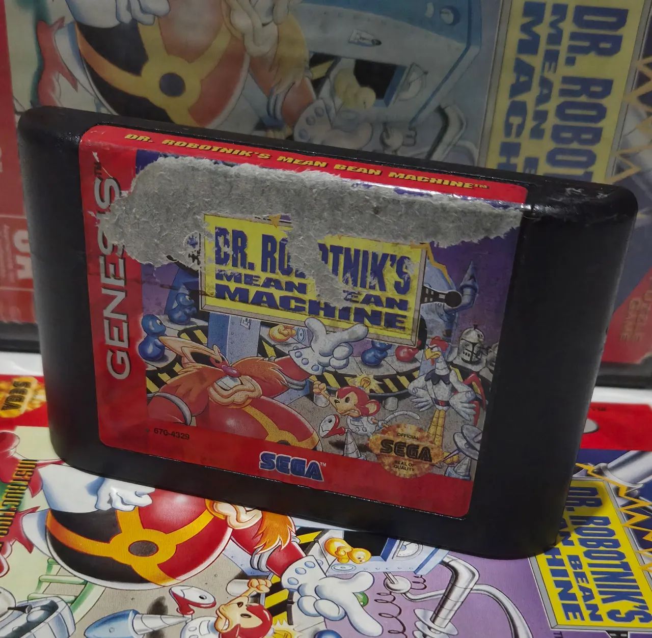 Jogo Dr. Robotnik's Mean Bean Machine original para Mega Drive - Foto 4